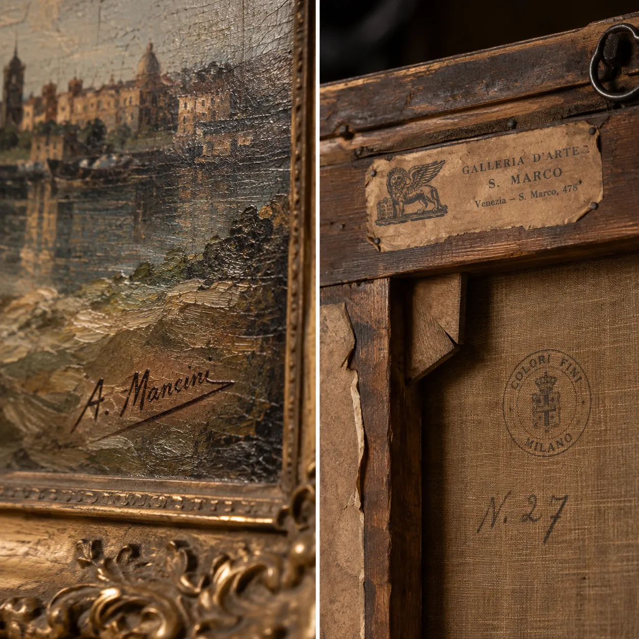 Detalle de cuadros y obras de arte
